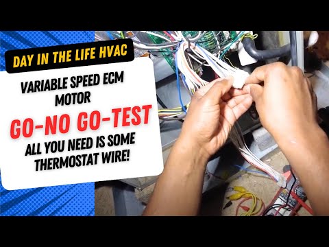 Variable Speed ECM Blower Motor Go No Go Diagnostic Test No Special Tools Required! HVAC Training [Video]