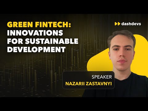 Green Fintech: Innovations for sustainable development [Video]