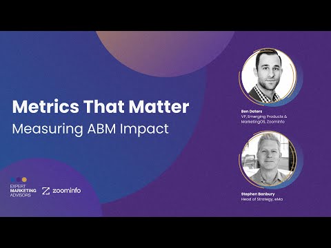 Account Based Marketing Metrics That Matter [Video]