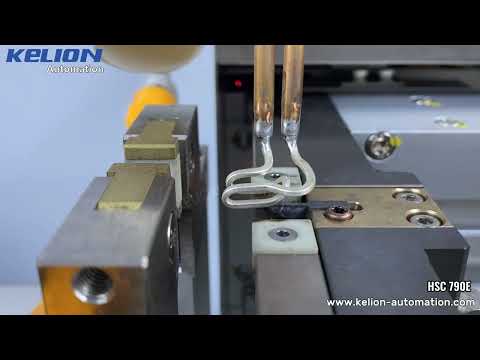 HSC 790E Kelion full automatic Brazing machine with robot arm installation instructions video