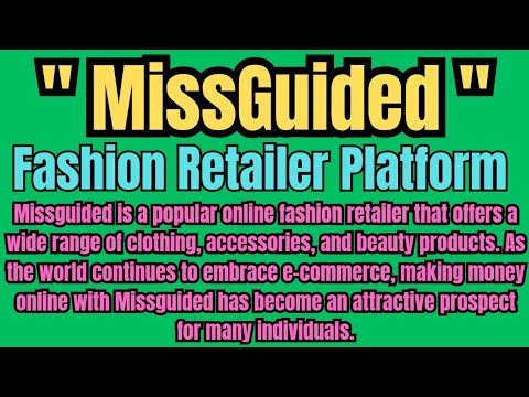 How To Make Money Online with Missguided in 2024 | Step by Step [Video]