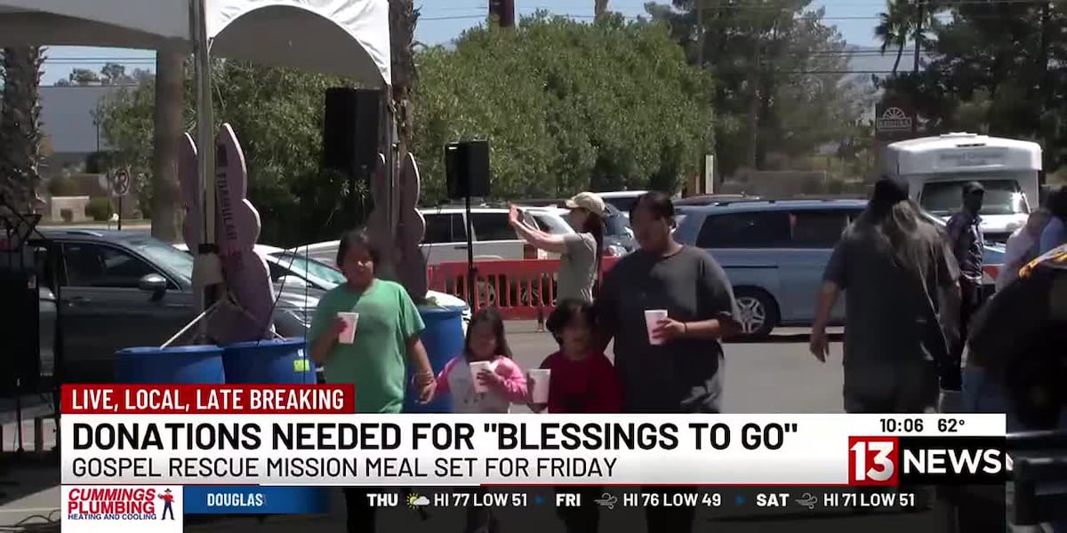 Gospel Rescue Mission, help, Blessings To Go, Community, Good Friday, Easter, Tucson, homeless [Video]