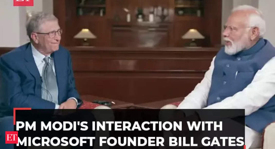Chai Pe Charcha: PM Modi’s interaction with Microsoft Founder Bill Gates | LIVE – The Economic Times Video