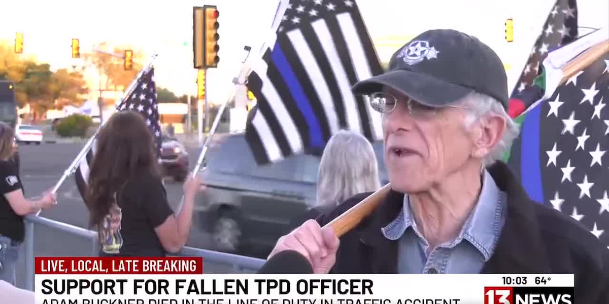 Southern Arizona community shows support for TPD, fallen officer [Video]