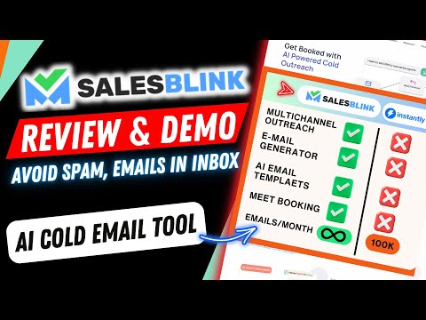 Cold Email Marketing for Beginners  using Ai – SalesBlink Review 2024 (Demo & Tutorial) [Video]