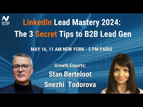 LinkedIn Lead Mastery 2024: The 3 Secret Tips to B2B Lead Gen [Video]