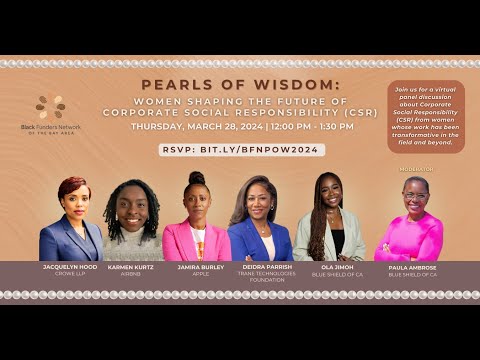 Pearls of Wisdom – Women Shaping the Future of Corporate Social Responsibility CSR – BFN Bay Area [Video]