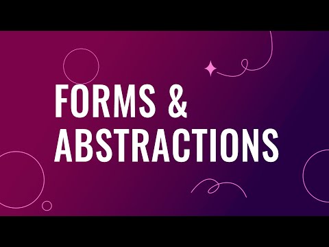Design Forms and Abstractions [Video]