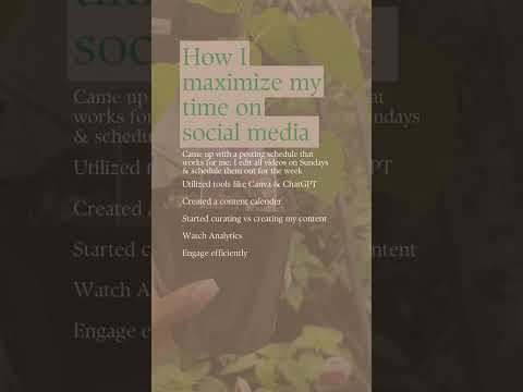 How I maximize my time on social media [Video]