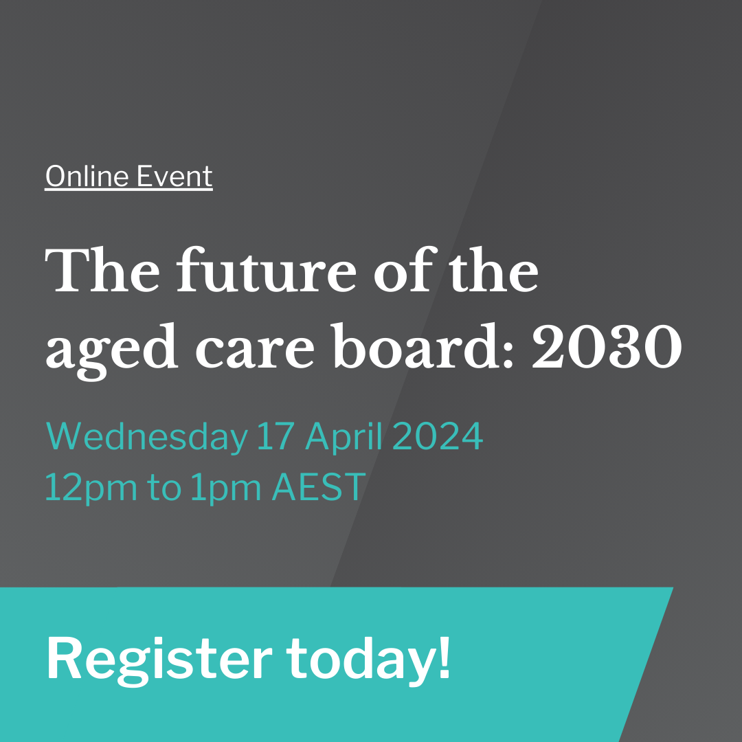 The future of the Aged Care Board: 2030 [Video]