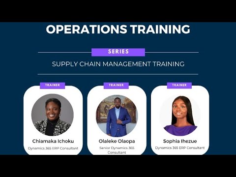 Dynamics 365 Finance and Operations Training: Supply Chain Management- Class 3 [Video]