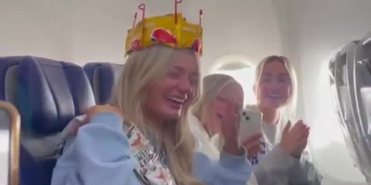 Southwest Airlines surprises bride-to-be with celebration and luv notes at 35,000 feet [Video]