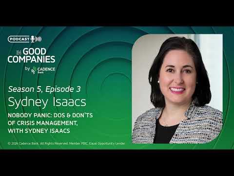 Nobody Panic: Dos & Don’ts of Crisis Management, with Sydney Isaacs [Video]