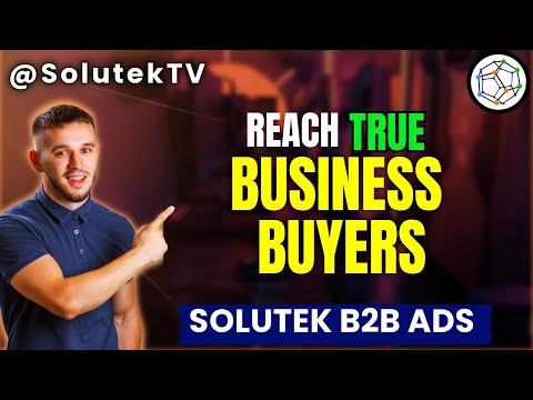 Reach real business buyers! Advertise your B2B Business in Solutek B2B ADS🚀🎯📶 [Video]