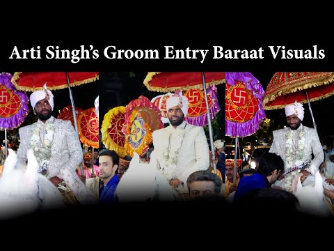 Arti Singh’s groom Dipak Chauhan’s grand entry will excite you | Video