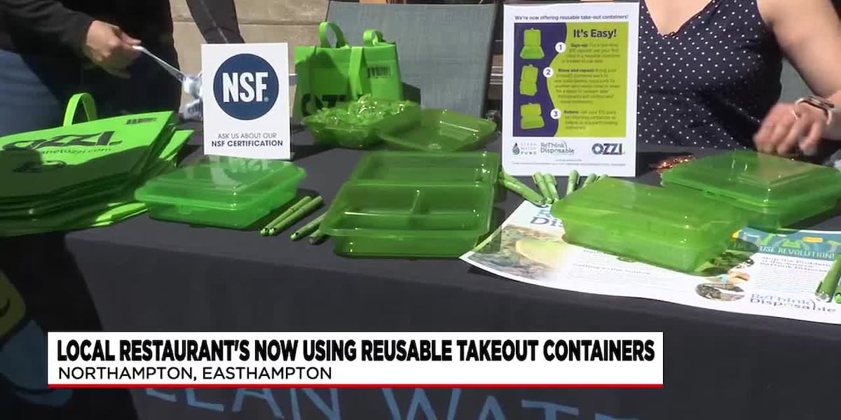 Reusable container initiative begins in Northampton to reduce pollution [Video]