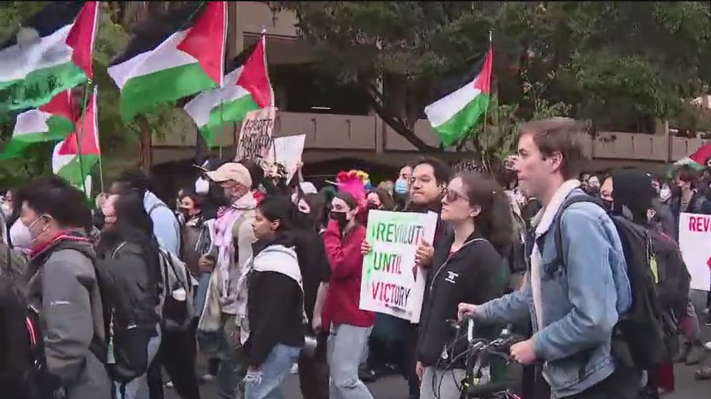 Hundreds attend pro-Palestinian protest on Stanford campus [Video]