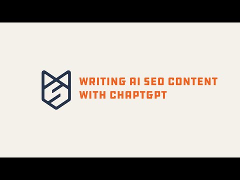 Writing AI SEO Content with ChatGPT [Video]