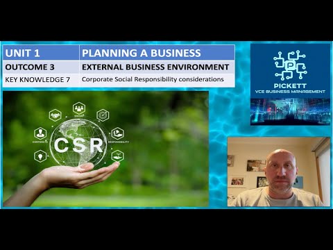 1.3.7 Macro environment: CSR Considerations [Video]