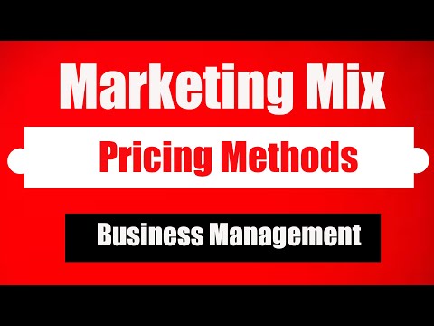 Marketing Mix | Pricing Methods | Business Management | Teacher RK [Video]