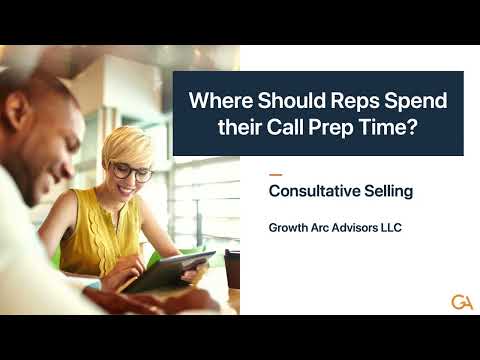 Where Should Reps Spend their Call Prep Time? – Consultative Selling [Video]
