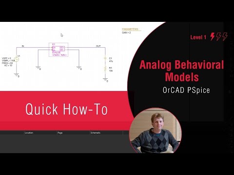 How to Use Analog Behavioral Models to Incorporate Gain in SPICE Simulations [Video]