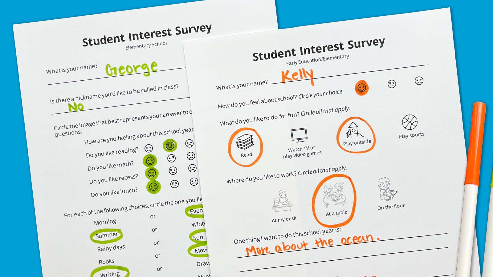 Student Interest Surveys: Free Download [Video]