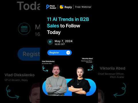 Join free webinar: 11 AI trends in B2B sales to follow today 🔥 | Get Digital gift after registration [Video]