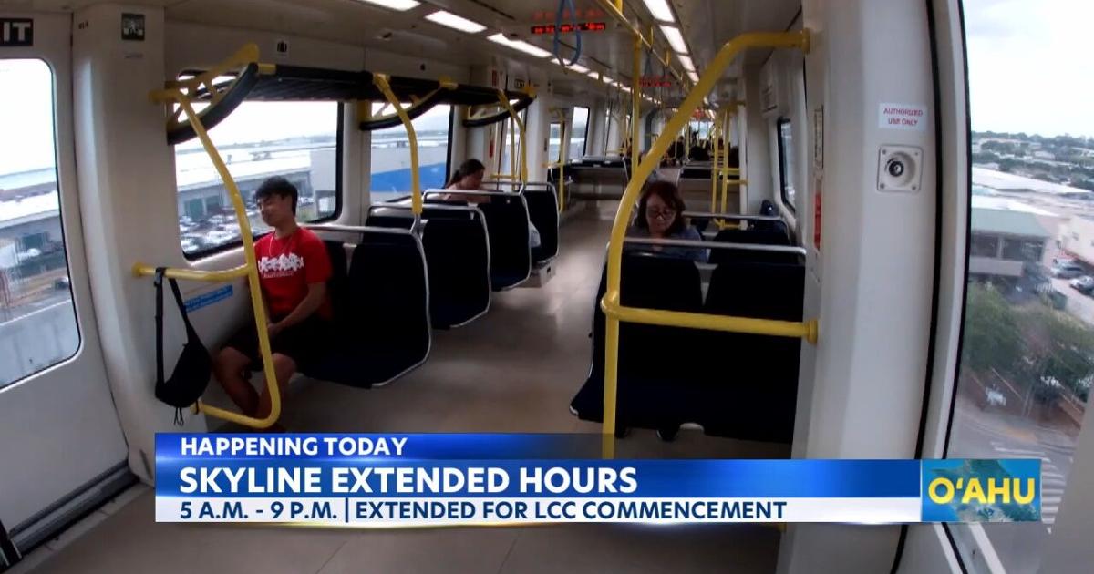 Skyline Rail extends hours for Leeward Community College commencement | Video