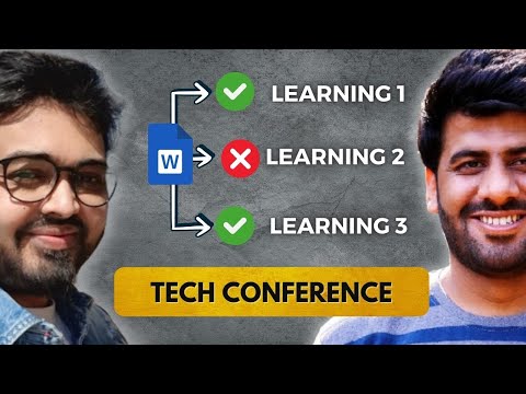 Three unusual lessons at tech conference 2024 [Video]