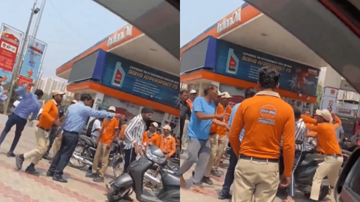 Petrol Pump Employees Thrash Customer Publicly In Greater Noida; Viral Video Sparks Outrage