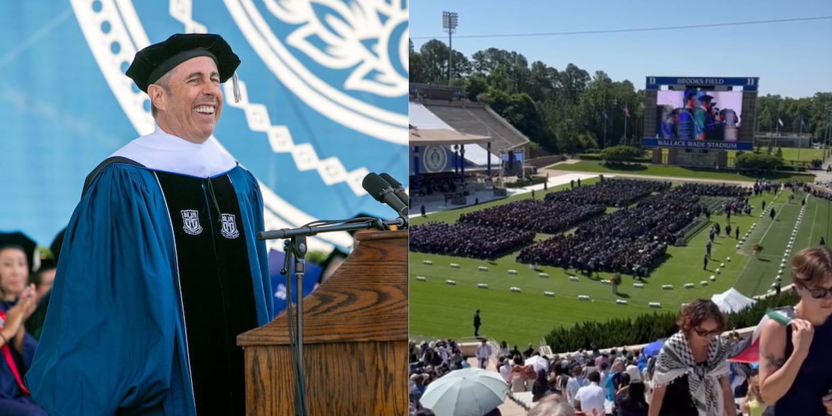 Dozens of Duke students walk out ahead of Jerry Seinfeld’s commencement speech [Video]
