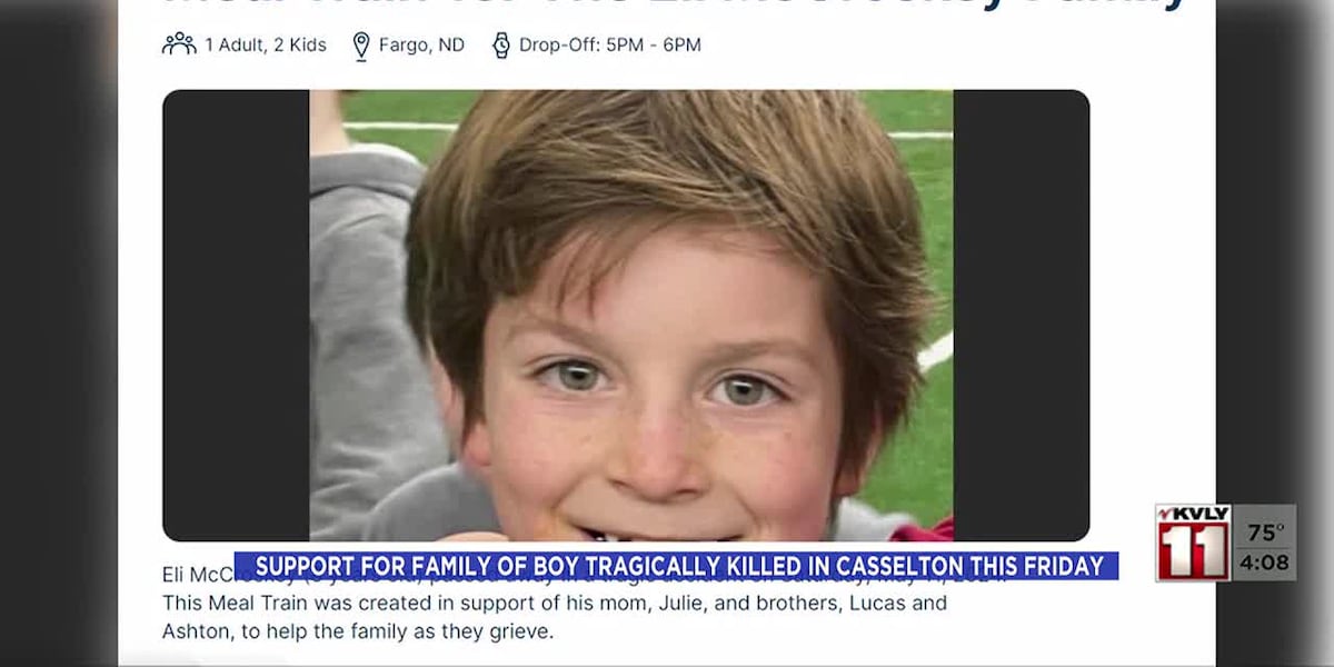 Community shows support for family of boy tragically killed in Casselton [Video]