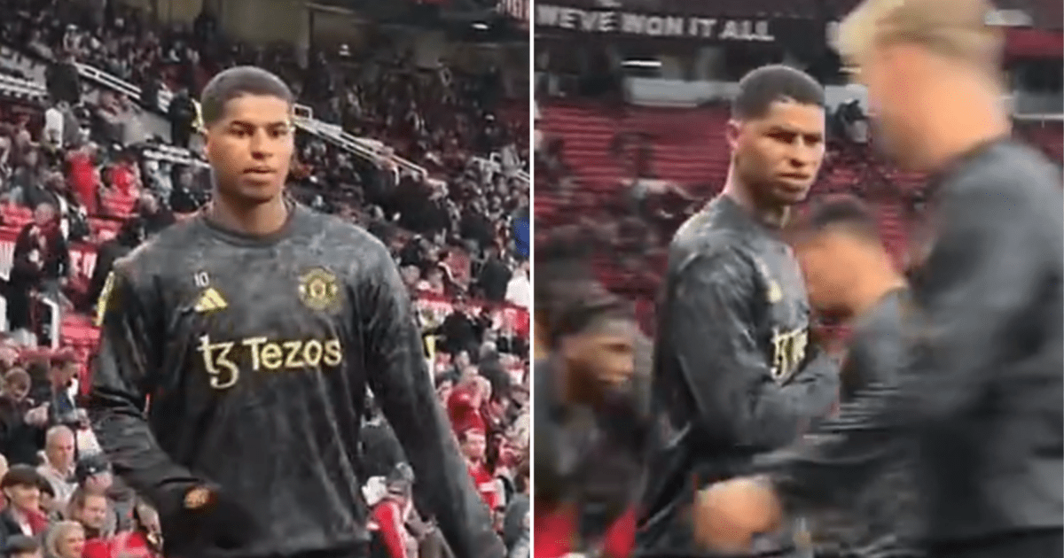 Marcus Rashford argues with Man Utd fan while warming up for Newcastle clash | Football [Video]