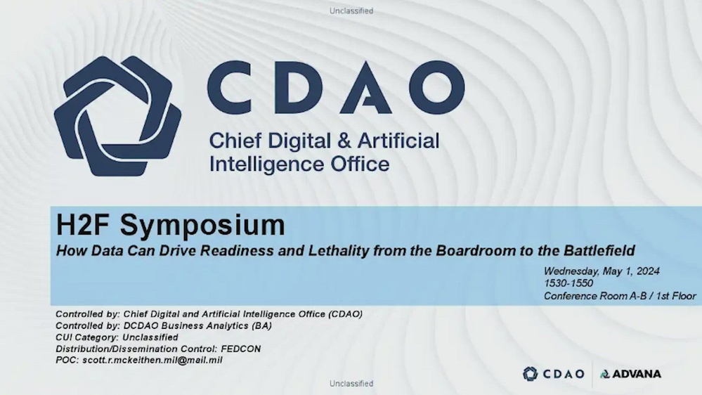 DVIDS – Video – 2024 H2F Symposium Break Out Session: How Data Can Drive Readiness and Lethality from The Boardroom to The Battlefield
