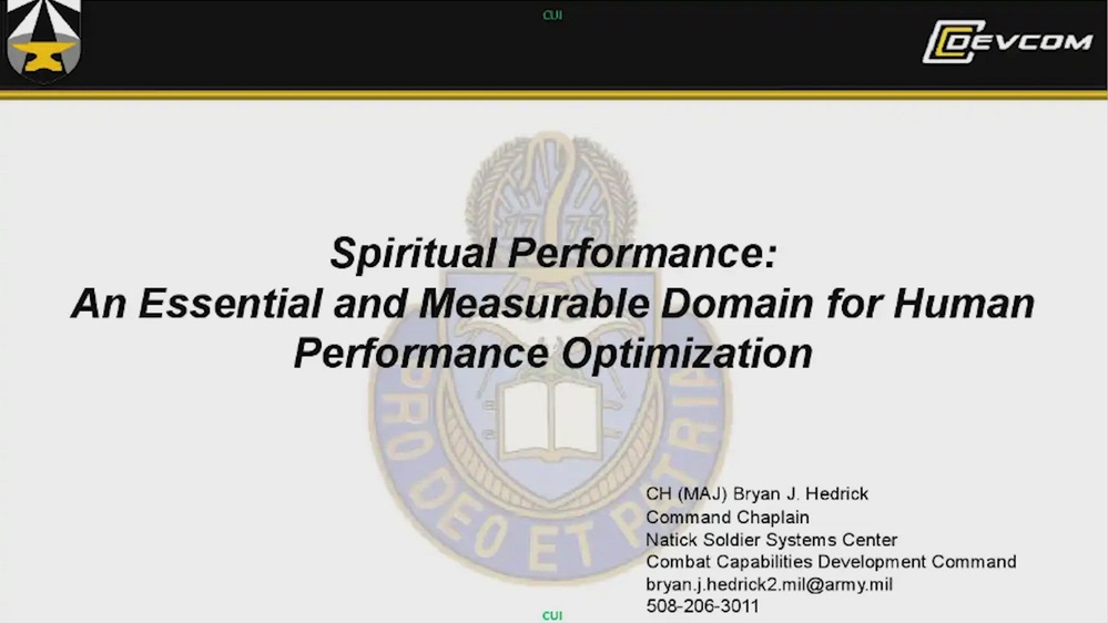 DVIDS – Video – 2024 H2F Symposium Break Out Session: Spiritual Performance An Essential and Measurable Domain for Human Performance Optimization