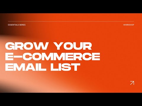 How to grow your E-Commerce Email Marketing list in 2024 | Klaviyo Email Marketing Guide [Video]