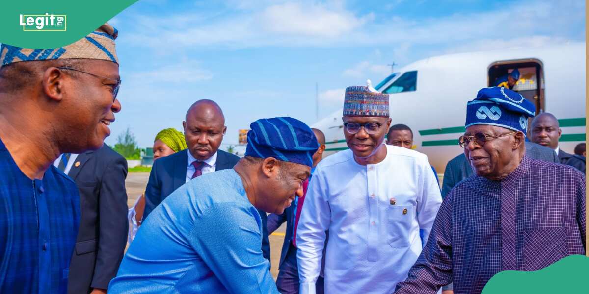 BREAKING: Photos, Videos As Tinubu Arrives in Lagos To Flag Off Lagos-Calabar N15trn Project