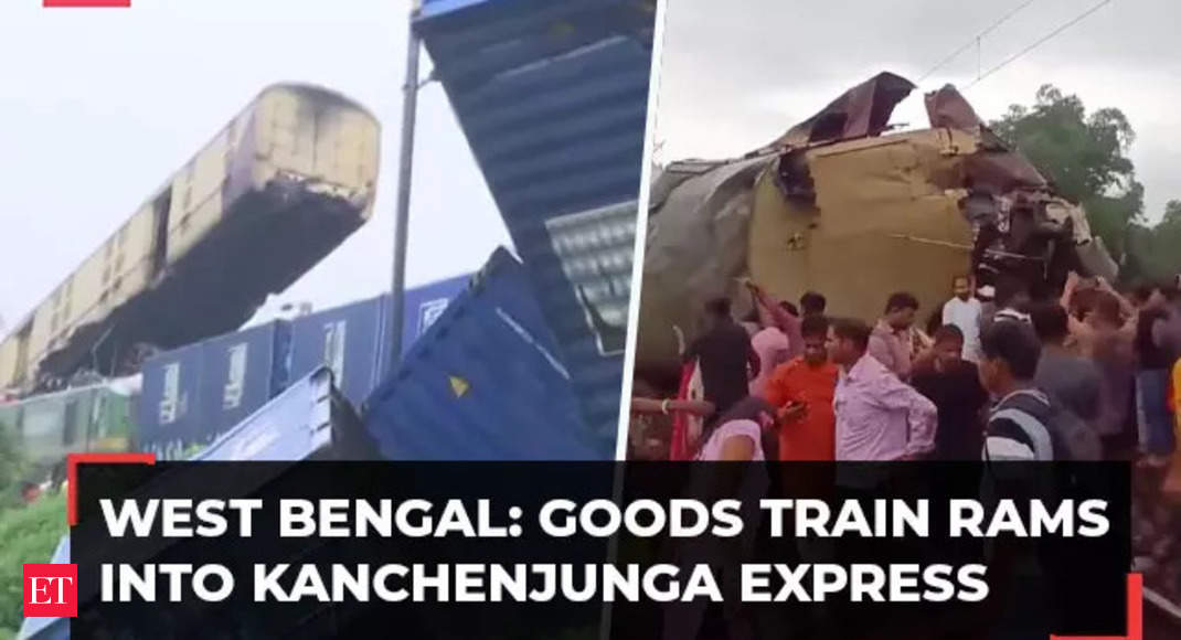 Goods train rams into Sealdah-bound Kanchenjunga Express in West Bengal’s Darjeeling, several feared dead – The Economic Times Video