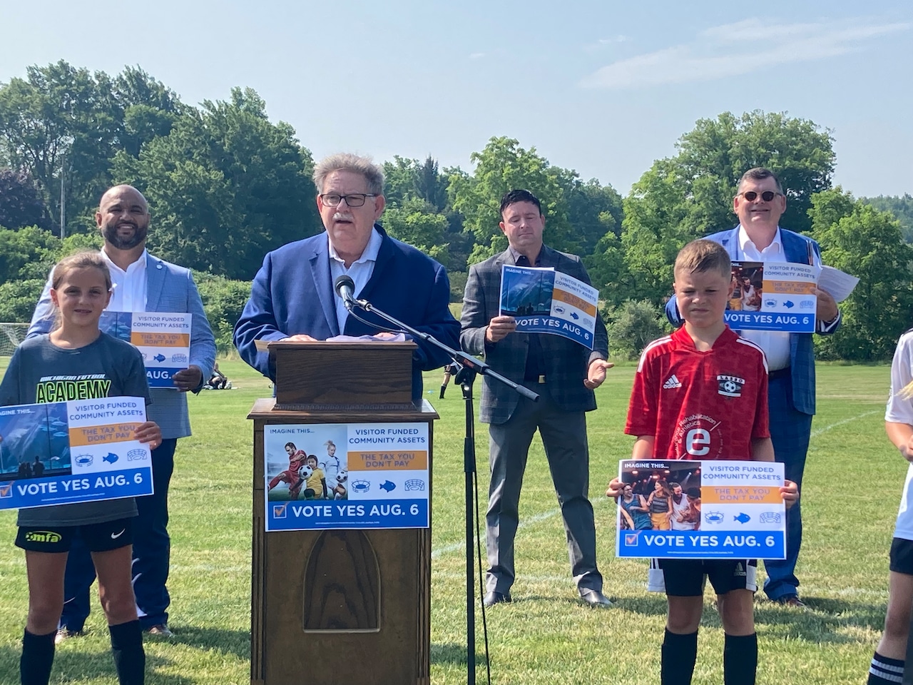 Supporters launch hotel tax hike campaign to fund Grand Rapids soccer stadium, amphitheater [Video]