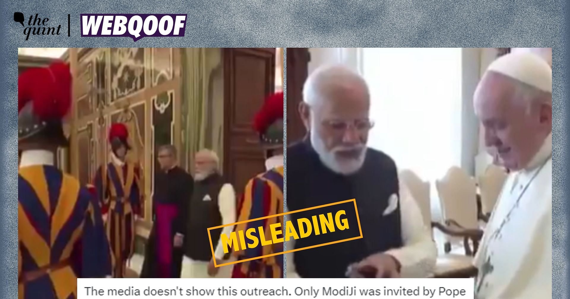 Check | No, Pope Francis Did Not Only Meet PM Modi During G7 Summit in Italy [Video]