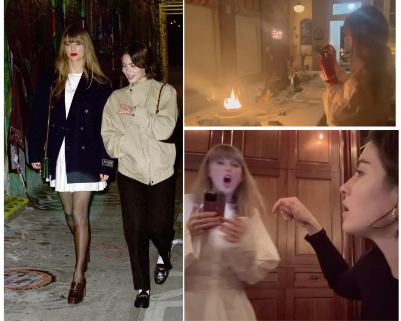 Taylor Swift Teams Up with Gracie Abrams to Extinguish Apartment Fire [Video]