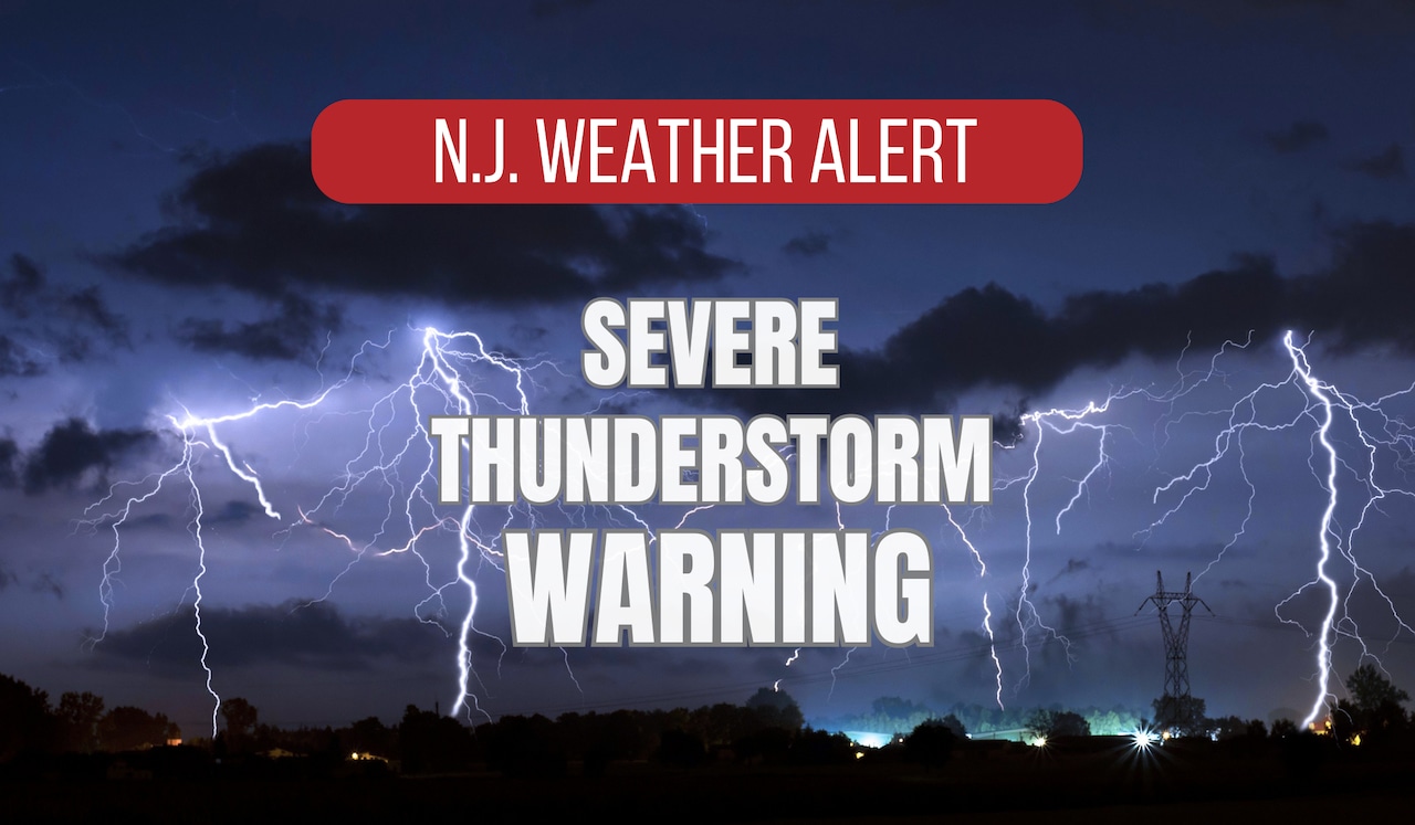 N.J. weather: Multiple counties under severe thunderstorm warning as heavy winds roll in [Video]