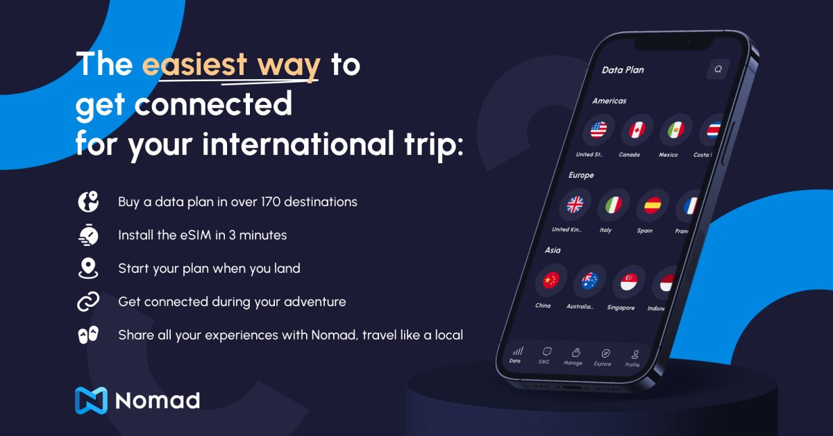 Nomad eSIM data plans keep your iPhone connected while traveling  save 10% [Video]