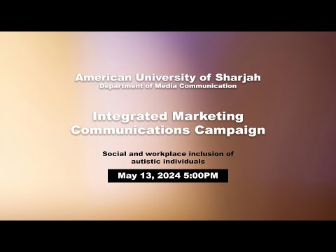Integrated Marketing Communications Campaign [Video]