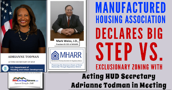 Manufactured Housing Association Declares Big Step vs. Exclusionary Zoning with Acting HUD Secretary Adrianne Todman in Meeting [Video]