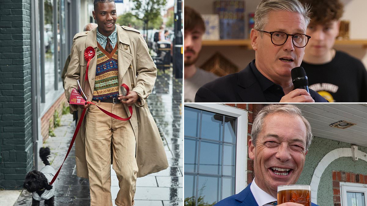 Labour ‘pulls plug on campaign against Nigel Farage in Clacton’ amid sniping that Keir Starmer was jealous of his own party’s stylish candidate – dubbed ‘the best dressed in living memory’ [Video]