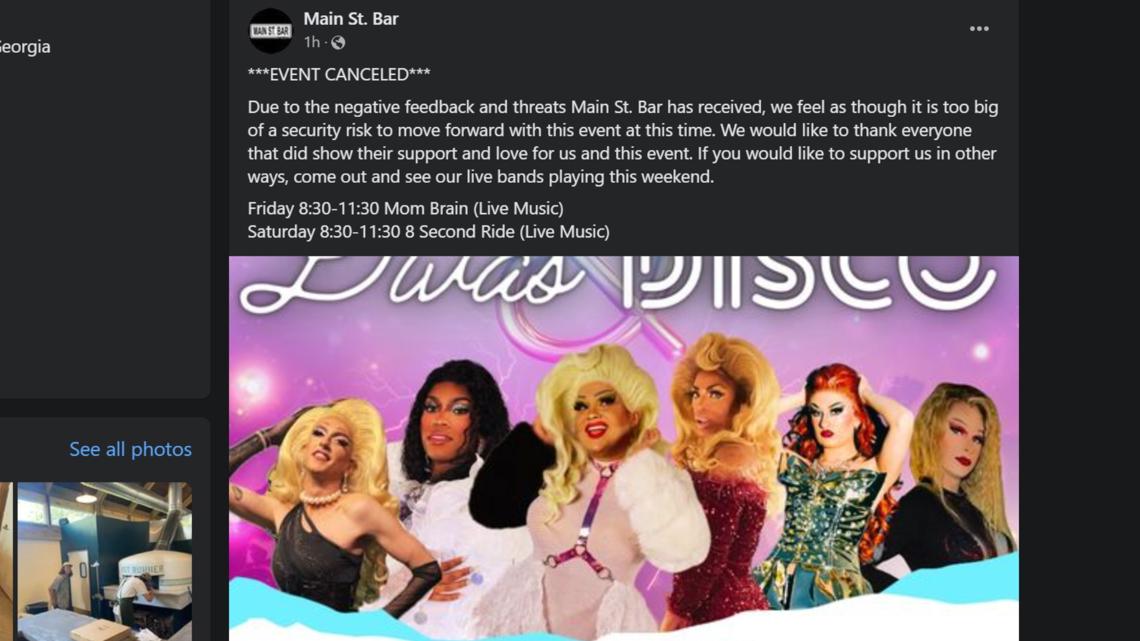 Main Street Bar in Perry cancels drag show after threats [Video]
