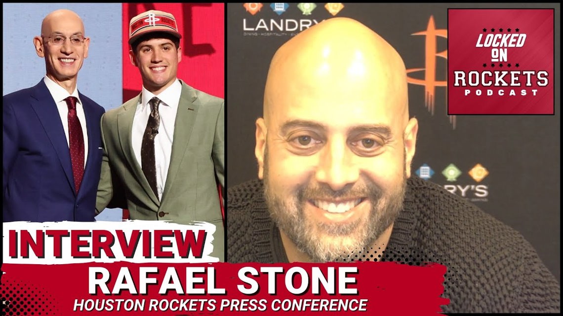 Rafael Stone. Houston Rockets Press Conference After Drafting Reed Sheppard, 2023-2024 NBA Season [Video]