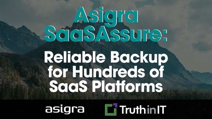 Asigra SaaSAssure: Reliable Backup for Hundreds of SaaS Platforms [Video]